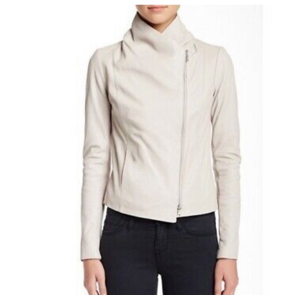 Vince Scuba Leather Jacket